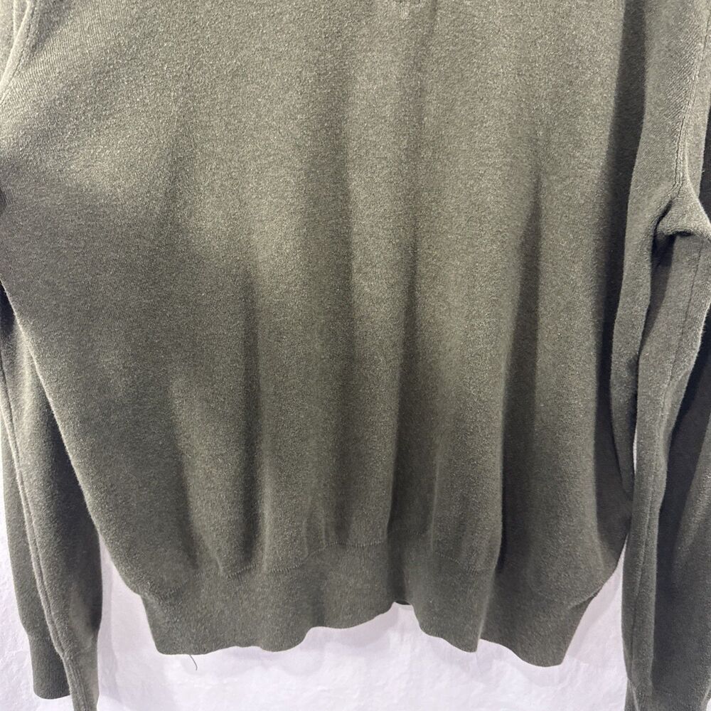 Polo Ralph Lauren 1/4 Zip Green Pullover Mens Sz XL Pima Cotton Preppy Old Money - Picture 6 of 13